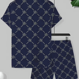 2pcs Men's Casual Summer Short Sleeve T-Shirt & Shorts Set