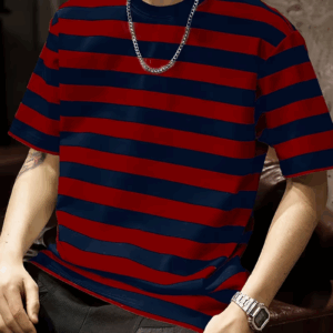 1pc Men'S Casual Loose Fit Short Sleeve T-Shirt